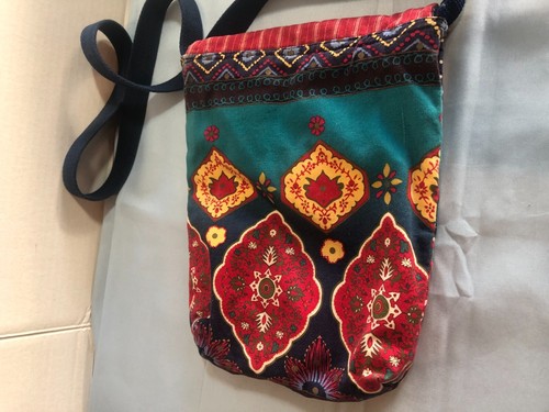 Roxy Multicolor Boho Crossbody Purse #F62 - Picture 3 of 6