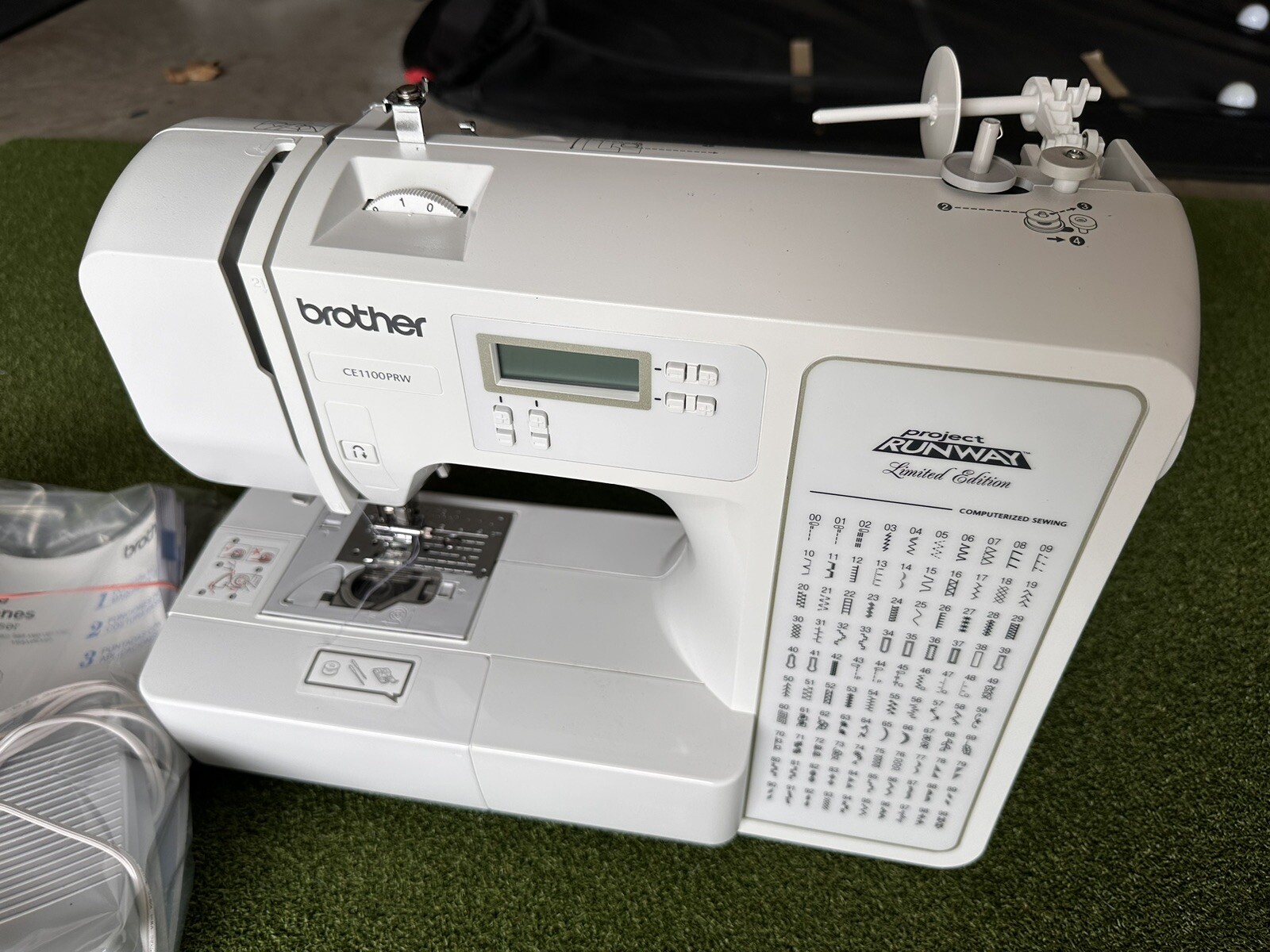 Brother CE1100PRW Computerized Sewing Machine With Instructions Pedal