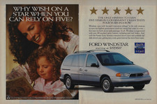 1998 Ford Windstar Minivan Mother Daughter Wish Upon a Star Original Print Ad