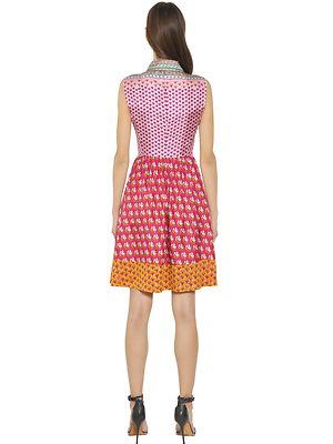 DIANE VON FURSTENBERG コットン ウール混 ノースリーブ リボン DVF_SPR25_FEB_D044BBLACKMTJY_O