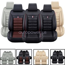 For Toyota Leather 5 Seats Car Seat Cover Front Rear Full Set Cushion Pad For Toyota Leather 5 Seats Car Seat Cover Front Rear Full Set Cushion Pad