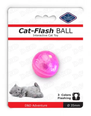 EUROPET-BERNINA EBI 409-422212 Katzenspielzeug D&D - FLASH Ball - LED- pink - Ø 3,5cm -