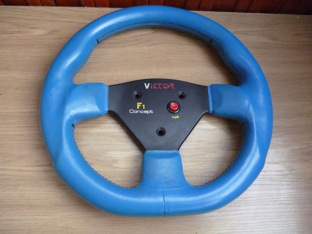 Victof f1 formula1 sport blue leather steering wheel size ...