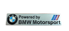 Powered By Bmw Motorsport Steel Badge Emblem
