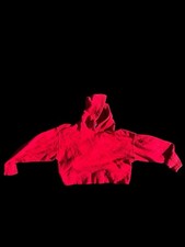 Red Cropped Top Hoodie