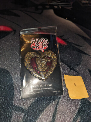 Herz Rahmen oversized Emaille Pin Moxxie Helluva Boss Vivzie Pop