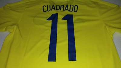 2016 SELECCION COLOMBIA ADIDAS SMALL JUAN CUADRADO 11 JERSEY JAMES  RODRIGUEZ