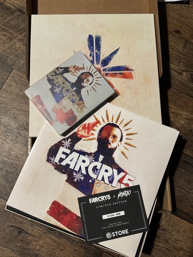 Far Cry 5 – Mondo Edition – Xbox – HALBVERSIEGELT Vinyl Schallplatte & Steelbook 4000