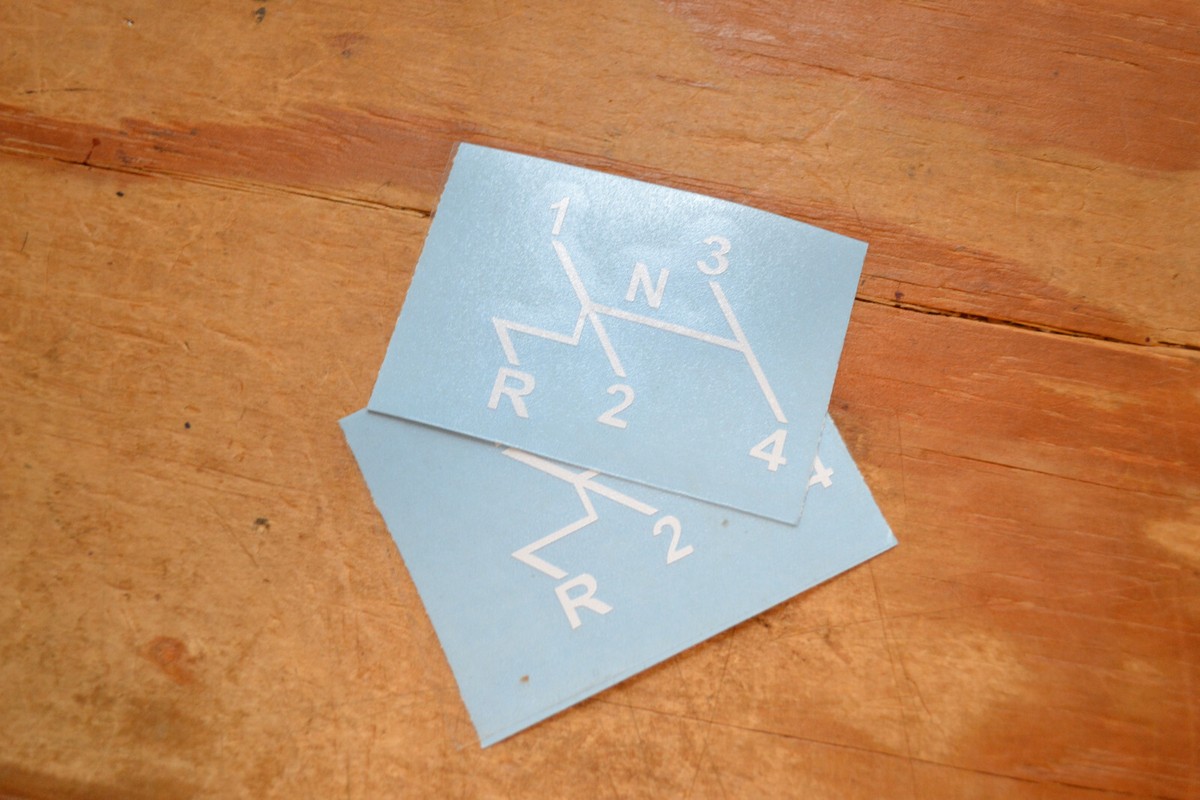 Vw Sticker Volkswagen Beetle Restoration Sticker Shift Pattern For ...