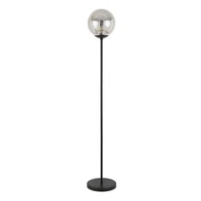 Henn&Hart 66" Tall Floor Lamp with Glass Shade in Blackened Bronze, for Home,...