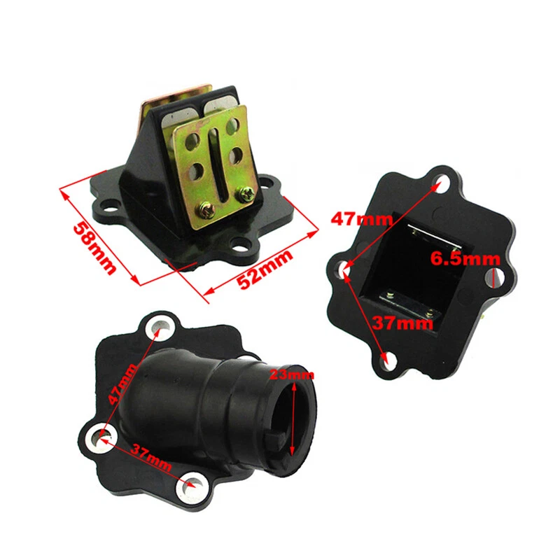 Manifold Carb Intake Pipe Reed Valve For Arctic Cat 50 90 Dinli 100 cc Kasea DXL — 第 2/4 张图片