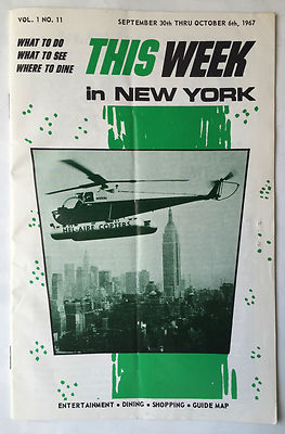 THIS WEEK IN NEW YORK SEPT 30-OCT 6 1967 SID CAESAR PETER SELLERS JOHNNY CARSON