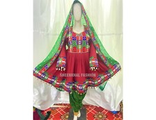 Afghan Dress For Women - handmade Afghani Dress - Traditional Afghan Kuchi Dress