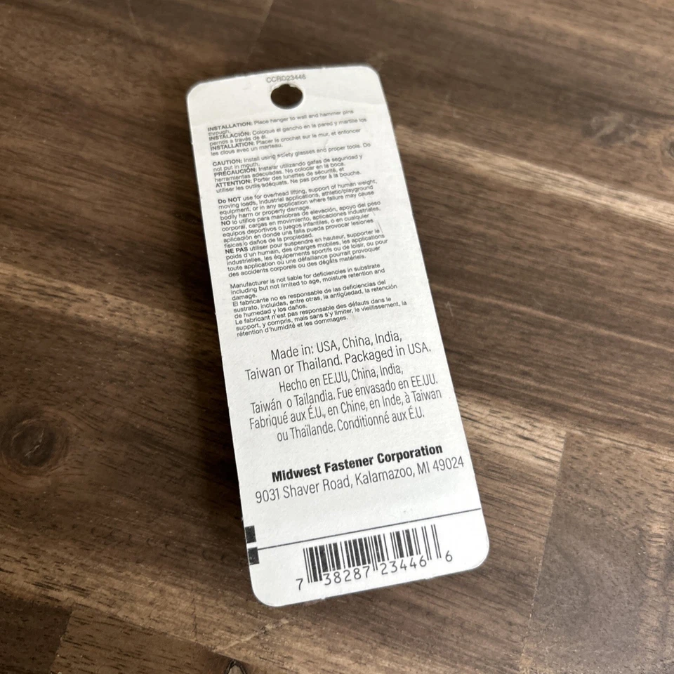 Hard-to-Find Fastener Hardwall Hangers, 25 Lbs, Piece-3 New In Pack - Image 2 of 2