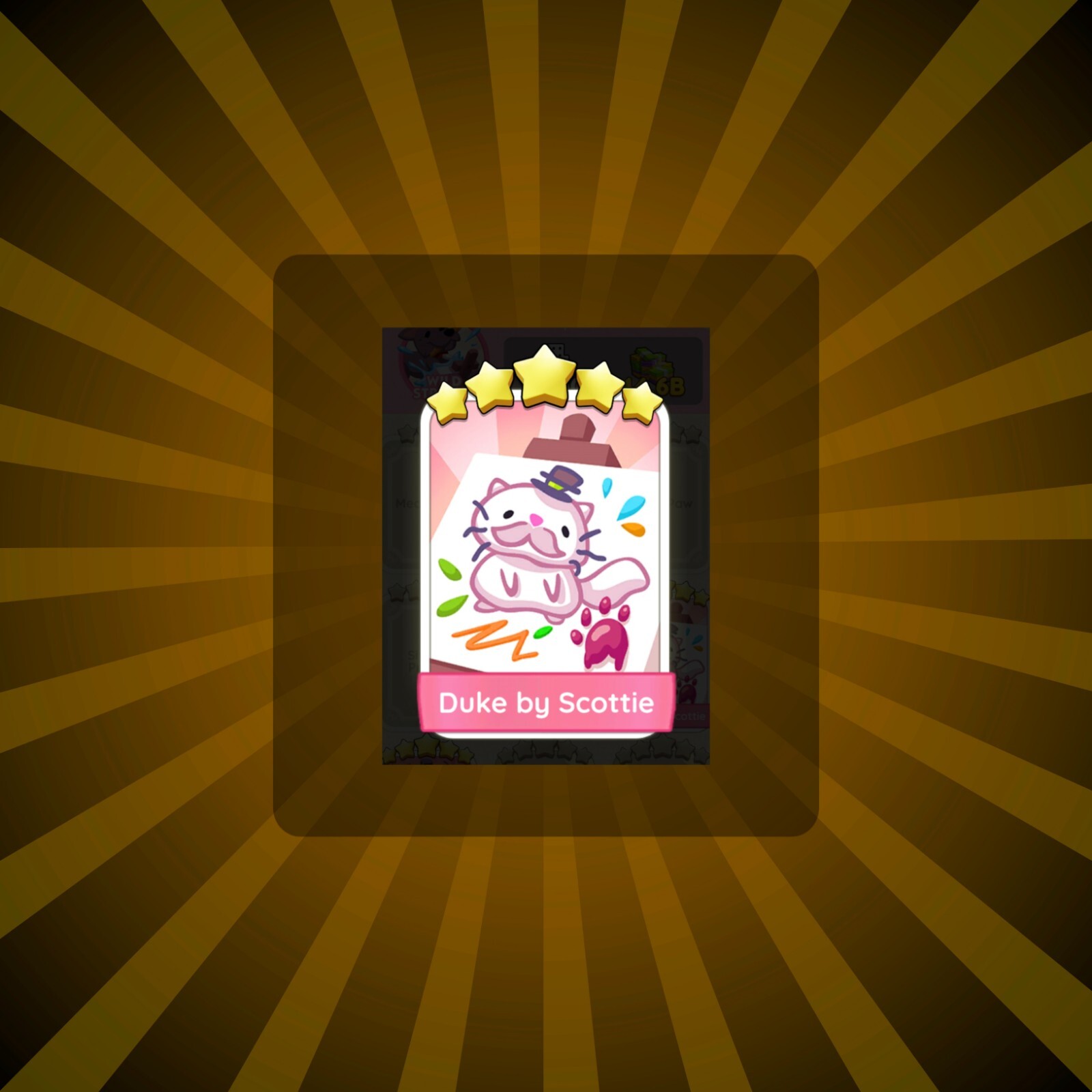 Duke by Scottie - Mono Go 5 Stars Sticker ⚡ Artful Tales Album ⚡ Fast Delivery