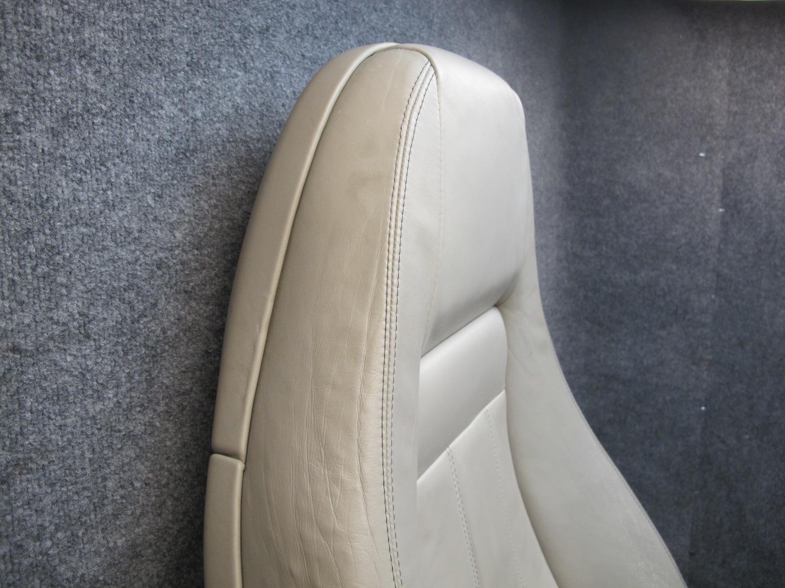 07-11 BENTLEY CONTINENTAL GTC CONVERTIBLE FRONT & REAR LEATHER SEAT BEIGE SET