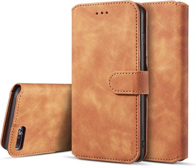 For iPhone7 Plus 8 Plus Wallet Case Protective Card Holder Credit Slot Leather