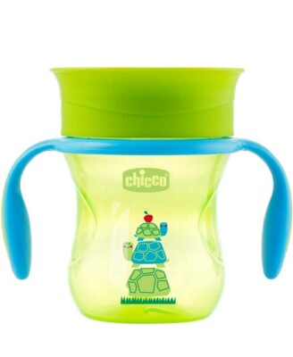 Chicco Perfect Cup Green Turtle 200ml 12m + Trainingstasse
