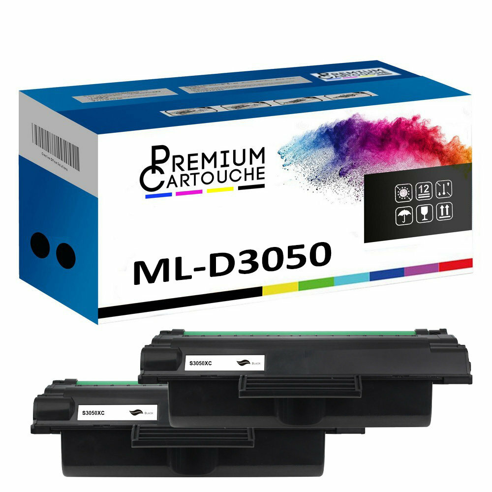 Cartouche ML-D3050A haut de gamme x2 toner noir compatible Samsung pour graphisme monochrome