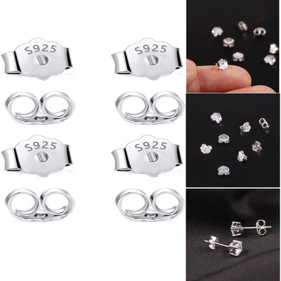 Ohrringverschlüsse Silber 925er Sterlingsilber 5 mm 8 Stück