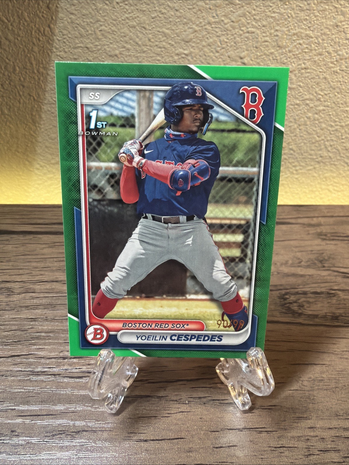 2024 Bowman - Prospects Yoeilin Cespedes #BP-139 Green Border /99 (RC)