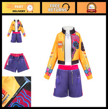 Girls Cosplay Costume, 3-13 Years Kids Lining Jacket Shorts 3PCS Uniform Outfits