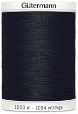 Gutermann 1000P-10 Sew-All Thread 1,094yd-Black 5Pk 