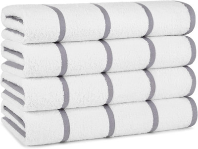 Arkwright 4/Pk Lilac Grey Beach Towels 30x60'' 480GSM Cotton Quick Dry