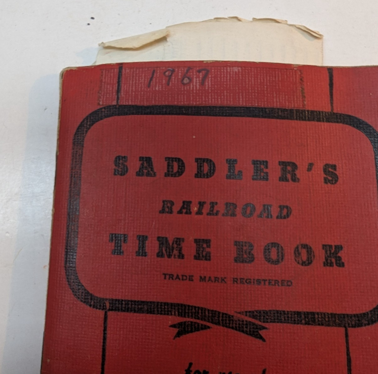 LOT OF 7 SADDLER'S Railroad Time Book for Conductors Baggagemen Vintage