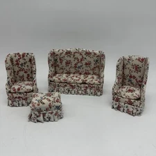 Concord Living Room Dollhouse Furniture WingBack Sofa Chairs Tables Ottoman NEW!