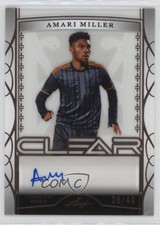 2022 Leaf Trinity Clear Auto Silver 28/49 Amari Miller #CA-AM1 Auto p6a