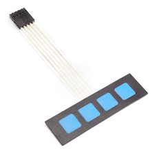 BerryBase Membran Folientastatur 4 Tasten (oh...