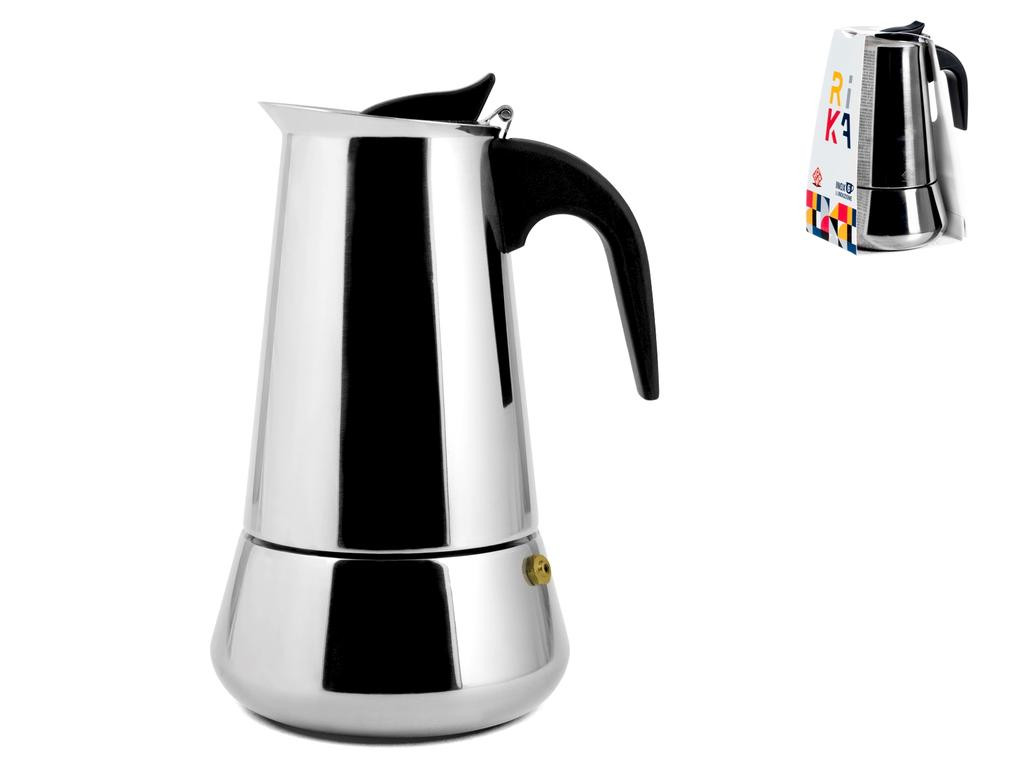 Home Rika Caffettiera Inox, Induzione, Tazze 6