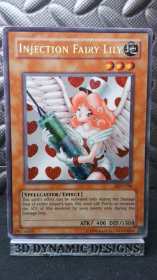 | Yugioh Injection Fairy Lily LOD-100 Secret Rare Legacy Of Darkness DMG   |