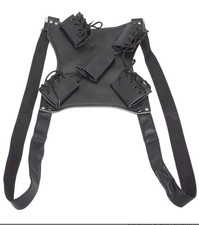 Cosplay Prop Deadpool Mutant Ninja Turtles double Sword Back Holder Blck Holster