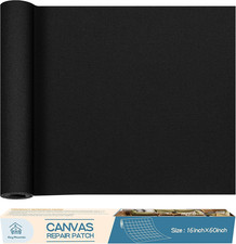 Canvas Repair Patch 16 60 Inch Self-Adhesive Waterproof Fabric Patch for Sofas,