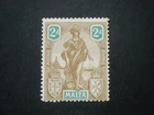Malta 1922 2d bistre-brown & turquoise SG128 MM
