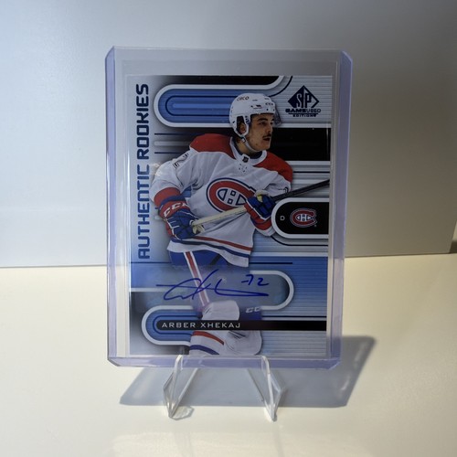 2022 Upper Deck SP Game Used Authentic Rookies Blue Arber Xhekaj #211 Auto