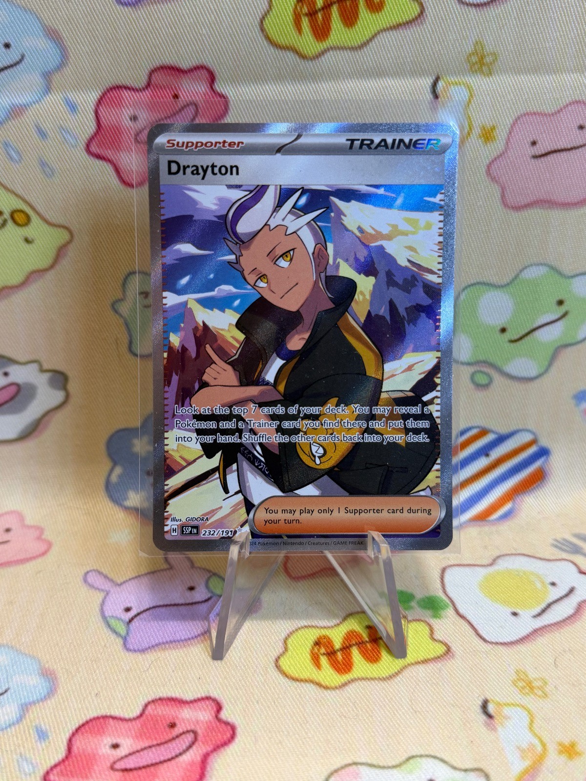 Drayton 232/191 Ultra Rare Surging Sparks Pokemon Holo Near Mint
