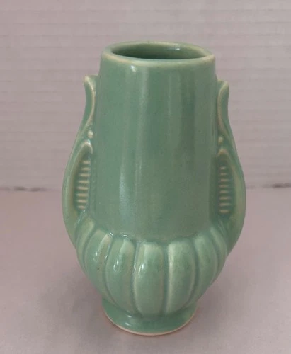 McCoy Brush Pottery No. 11A Mini Vase 1939 Green Pottery