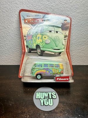 Mattel Disney Pixar Cars Movie Filmore (One L) Desert Series VW Hippie Bus