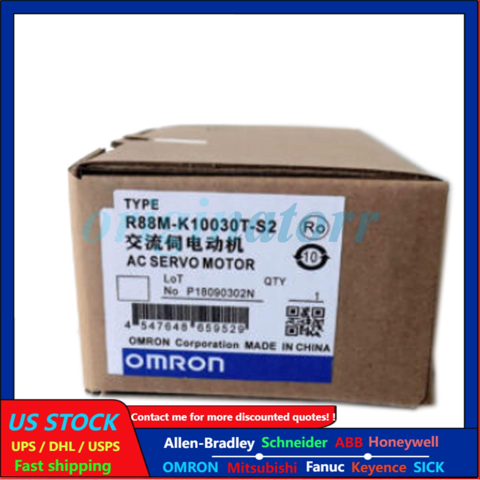 1pcs new OMRON R88M-K10030T-S2 ac servo motor R88MK10030TS2