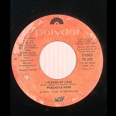 Peaches & Herb - I Pledge My Love / (I Want Us) Back Together [7'' 45 rpm Single]