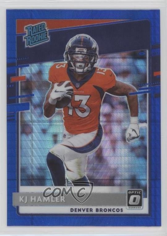 2020 Panini Donruss Optic Rated Rookies Blue Hyper Prizm KJ Hamler #170 2l4