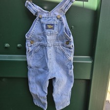 Vintage Oshkosh B'Gosh Denim Vestback Overalls Size 18 Months