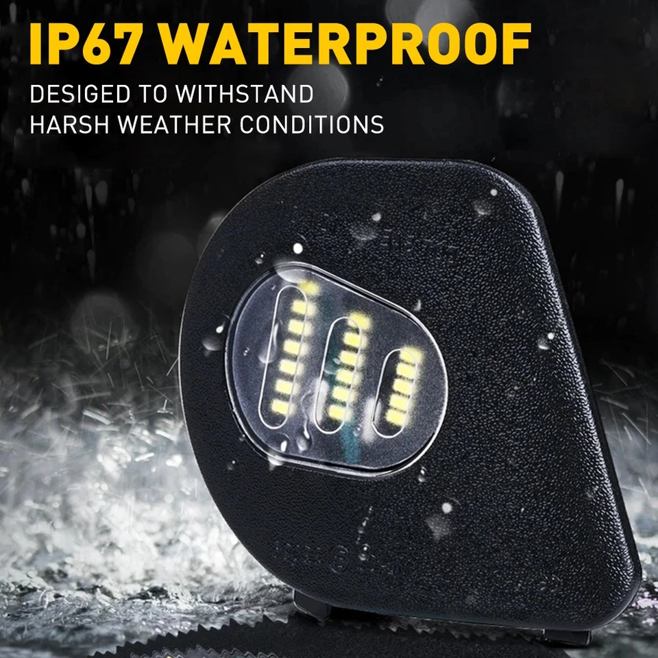 Pair Side LED Lights Mirror Puddle Fit Dodge RAM 4500 5500 2011-2018 Truck Lamps - Image 3 of 4