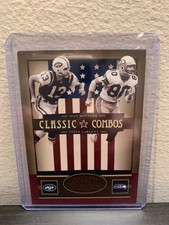 Don Maynard & Steve Largent 2005 Classics Combos BRONZE /500 Jets + Seahawks