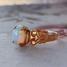 10k Rose Gold and Opal Ring