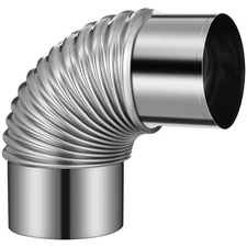 8cm Stove Pipe Stainless Steel Elbow Chimney Home Flue