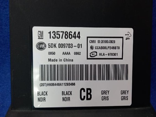 Chevrolet Orlando I 2011-2018 Keyless Entry Control Module GENUINE ...